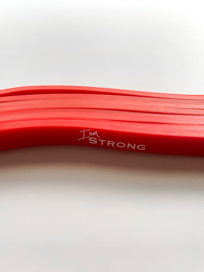 Red (Light) "I am Strong" Loop Band